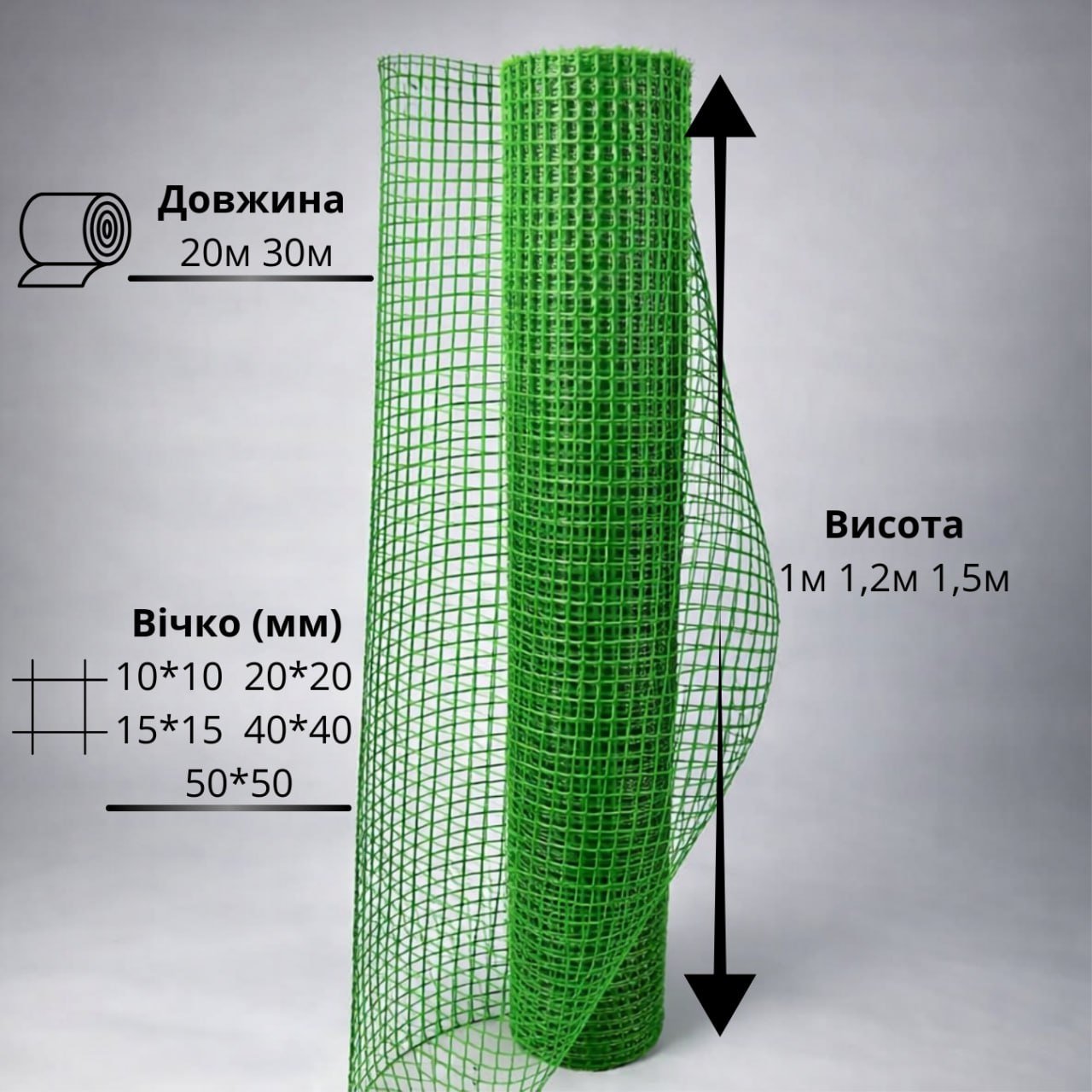 Пластикова сітка на ділянці